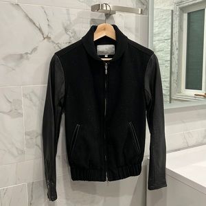 Black zip up jacket